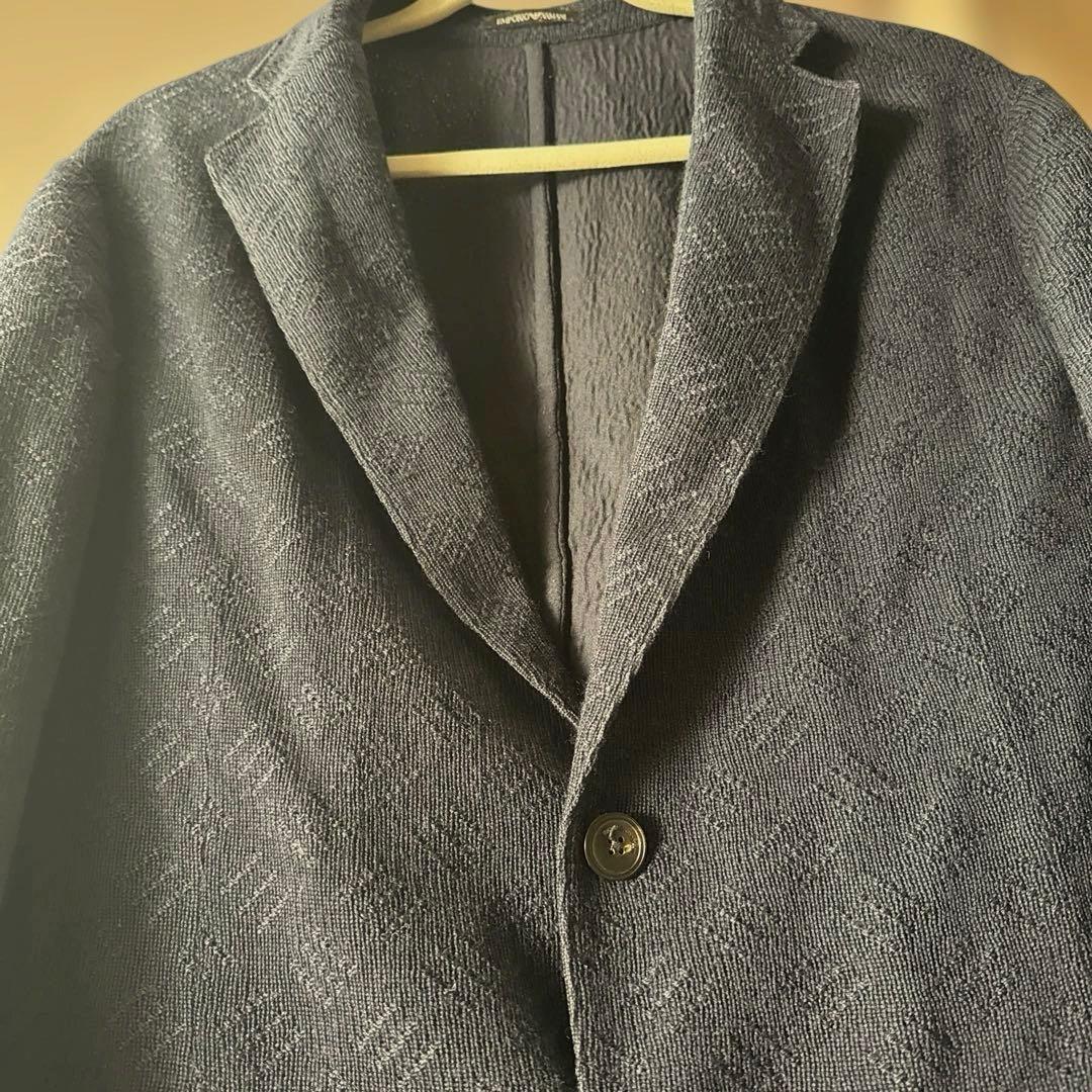 エンポリオアルマーニ　ニット　ジャケット　ネイビー　56 Ｌ　XL
