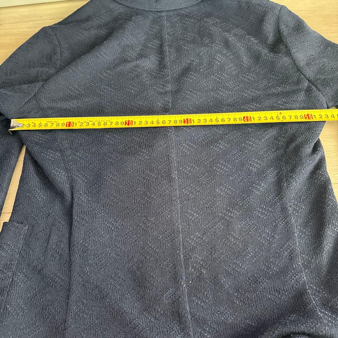 エンポリオアルマーニ　ニット　ジャケット　ネイビー　56 Ｌ　XL