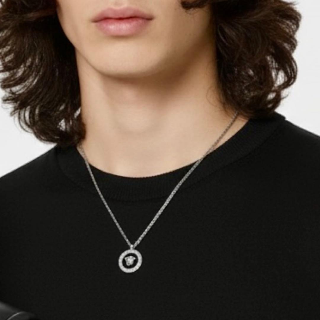 箱付き　VERSACE ヴェルサーチ メドゥーサ ネックレス　シルバー 美品