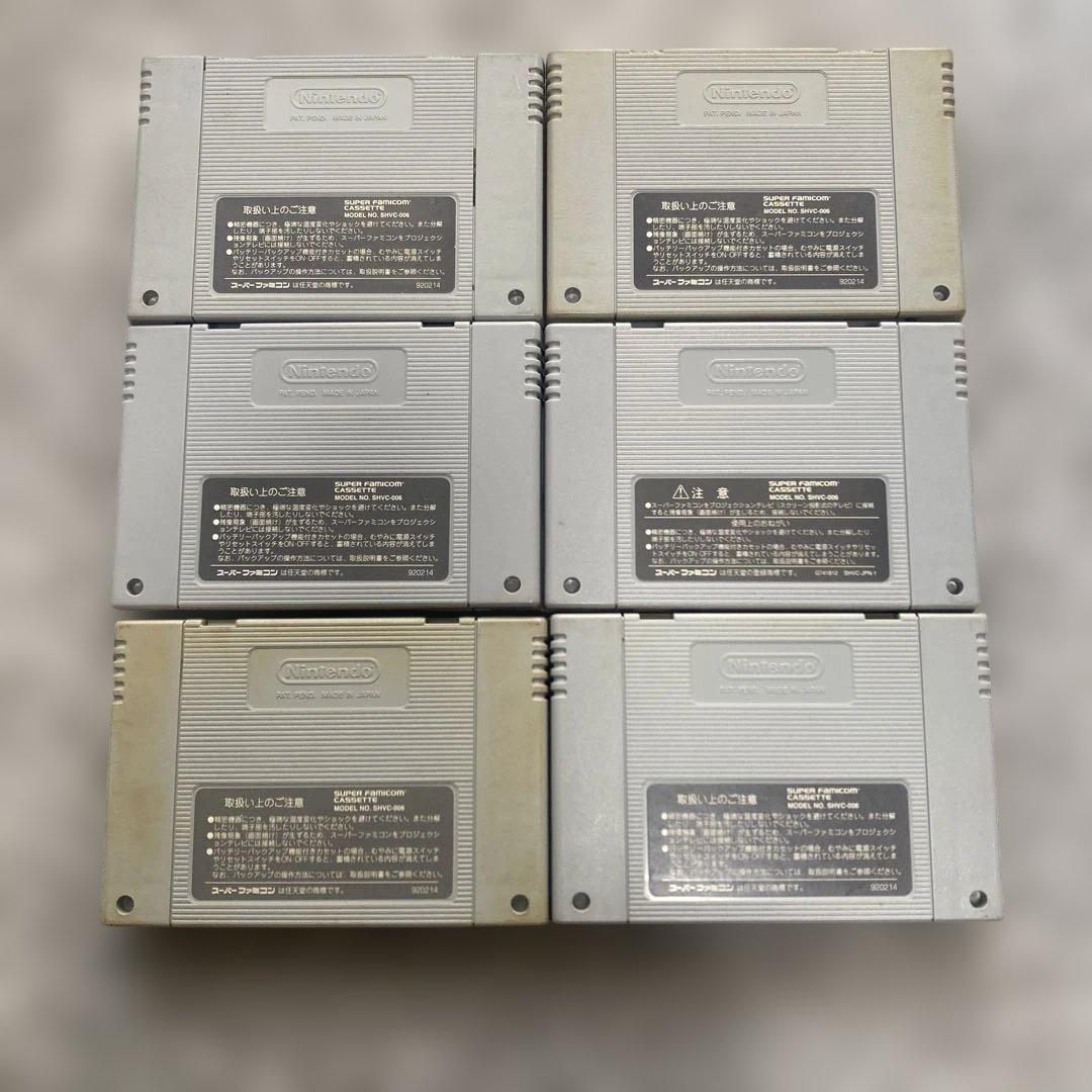 スーパーファミコンソフトのみ6タイトル