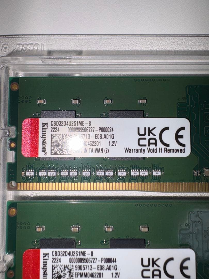 花*子様 Kingston DDR4 8GB メモリ 2枚