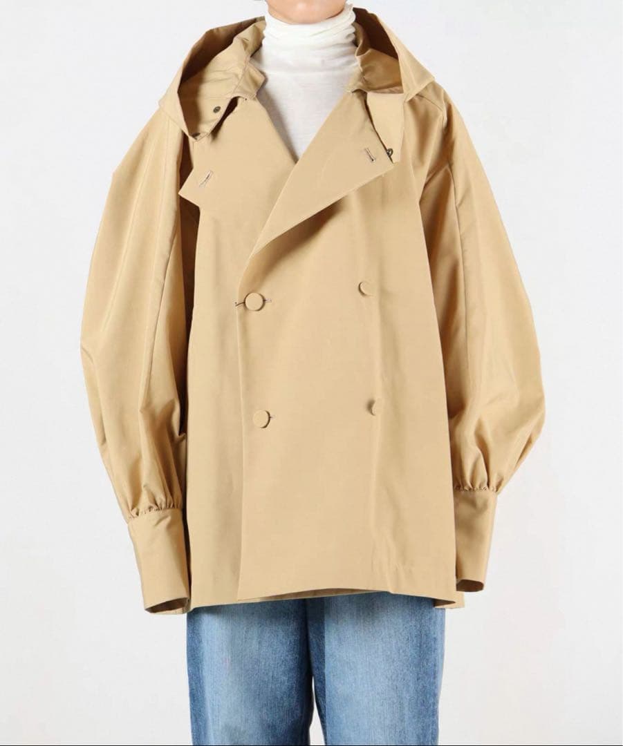 VACHEMENTシェルタフタショートフーディトレンチ 23AW