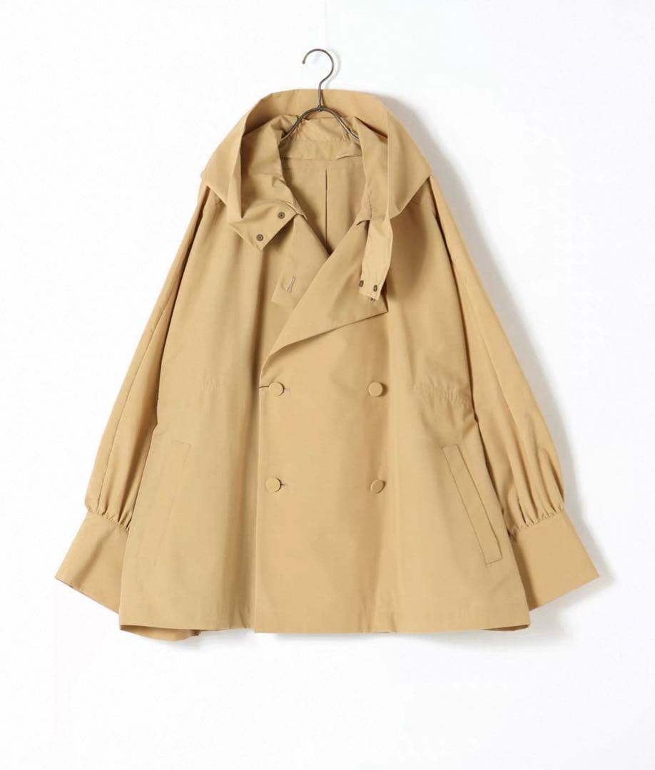 VACHEMENTシェルタフタショートフーディトレンチ 23AW