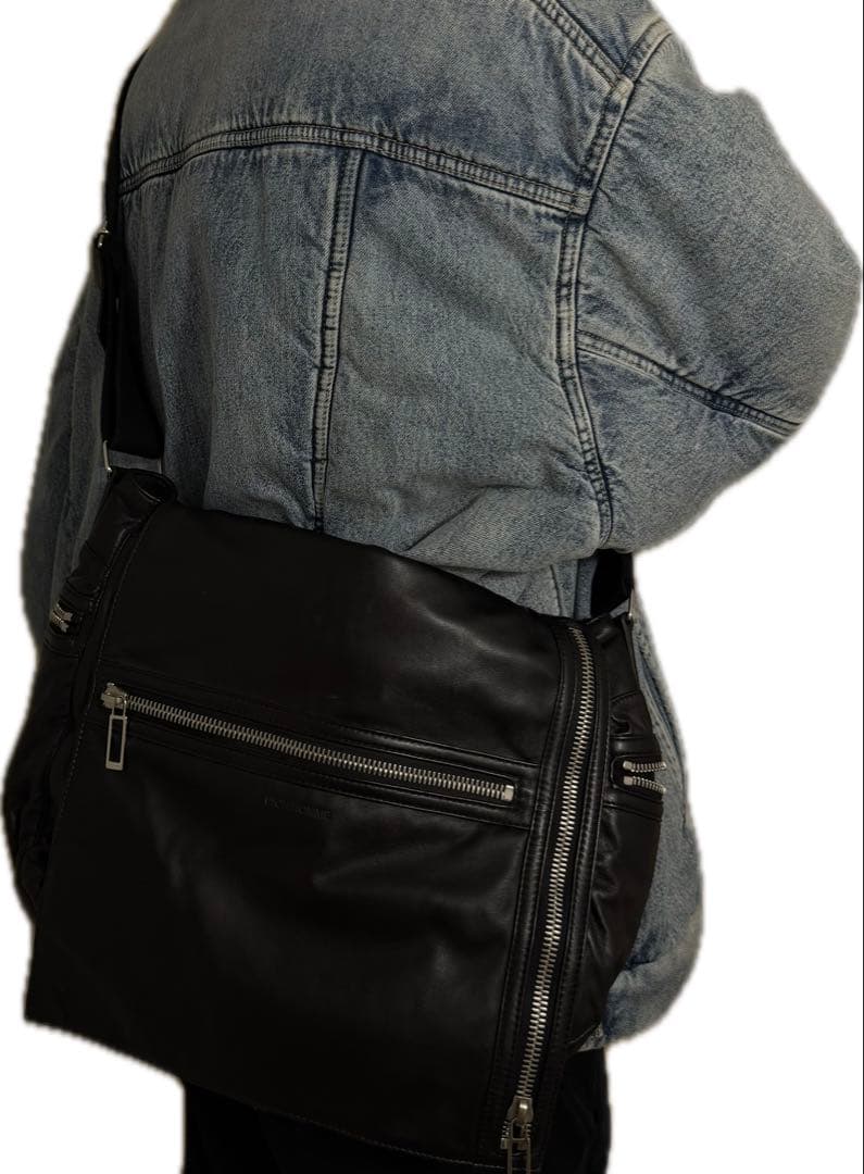 dior homme ラムレザー ショルダーバッグ
