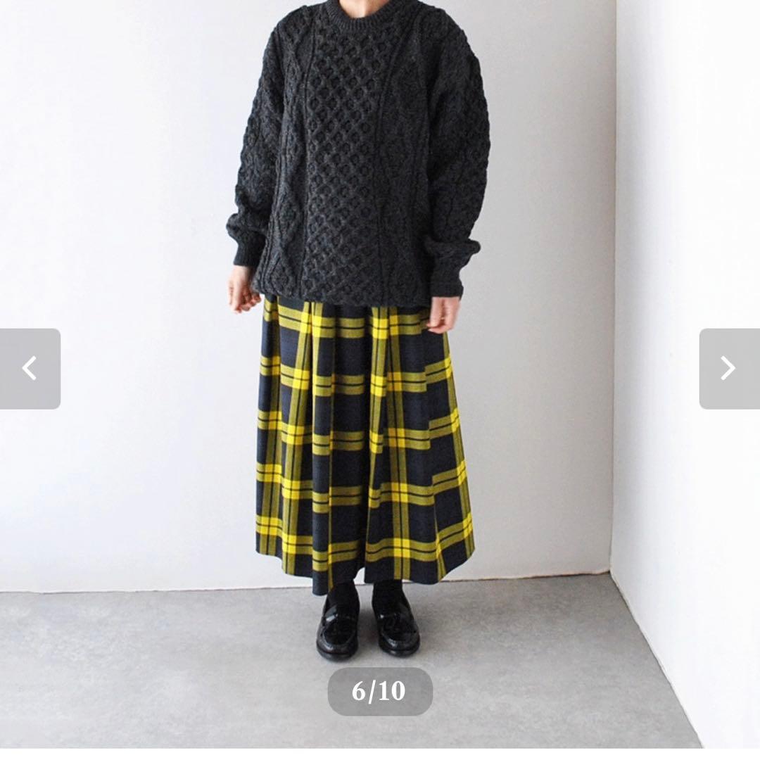 Aran Woollen Mills　アランニットセーター(チャコール)