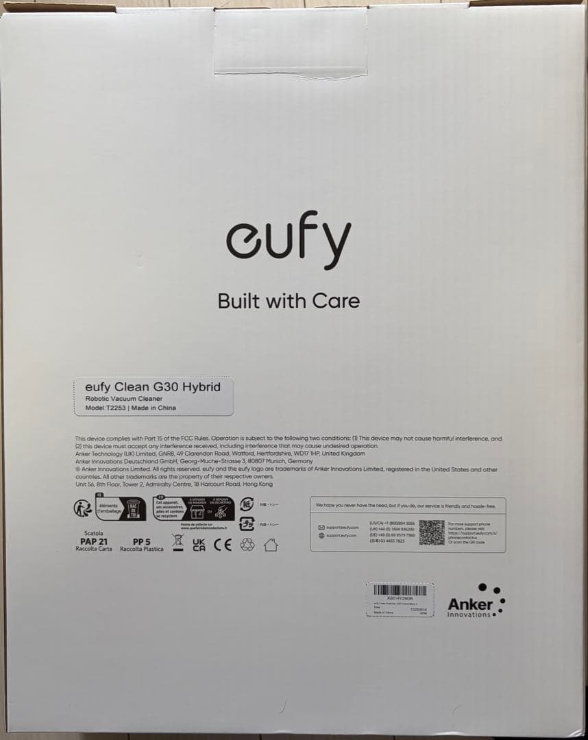 【新品未使用】eufy Clean G30 Hybrid ロボット掃除機