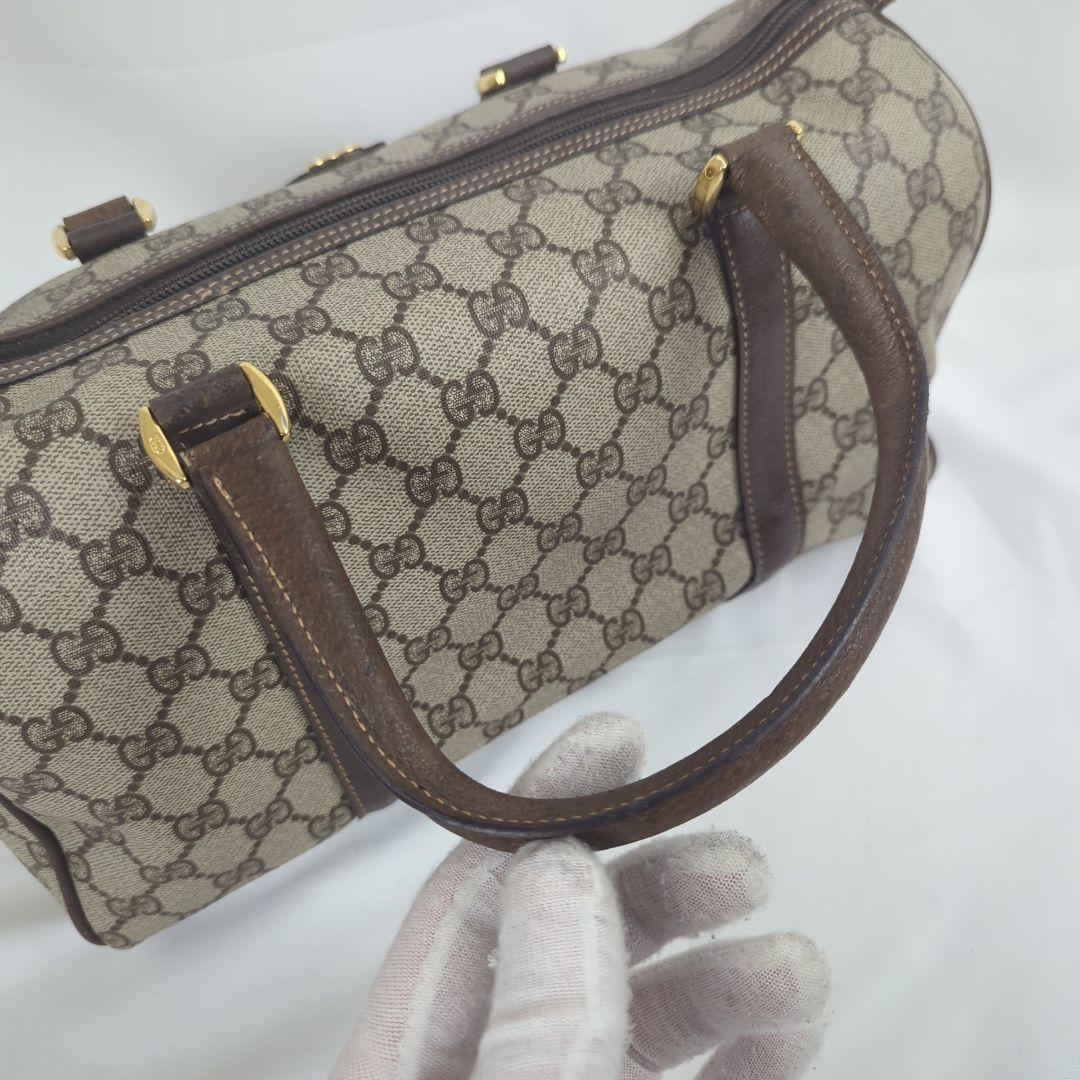 GUCCI グッチ GG柄 ロゴ ミニ ボストン ハンドバッグ