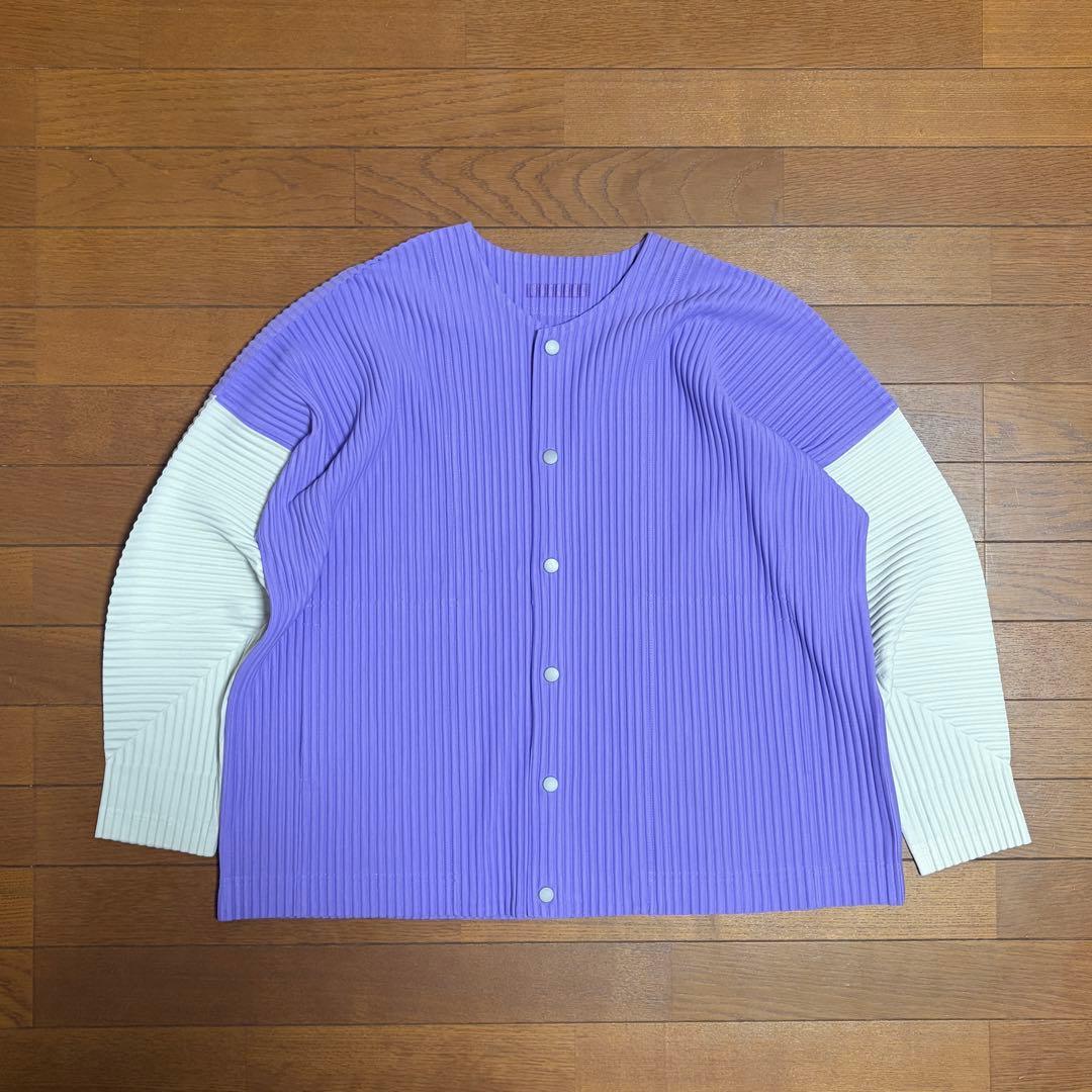 HOMME PLISSE ISSEY MIYAKE プリーツ カーディガン