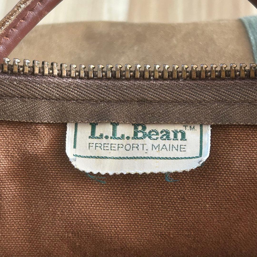 7080s LL.BEAN Boston bagレザーハンドル ギザタグワッペン