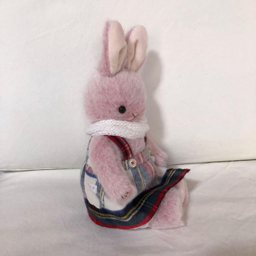 ハンドメイド　ピンクラビットちゃんのクリスマス　うさぎのぬいぐるみ