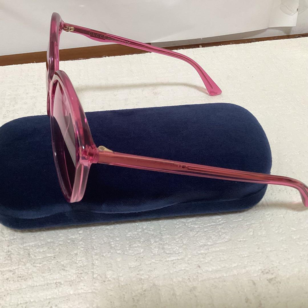 GUCCI ピンク　ボストン型　サングラスGG0257S