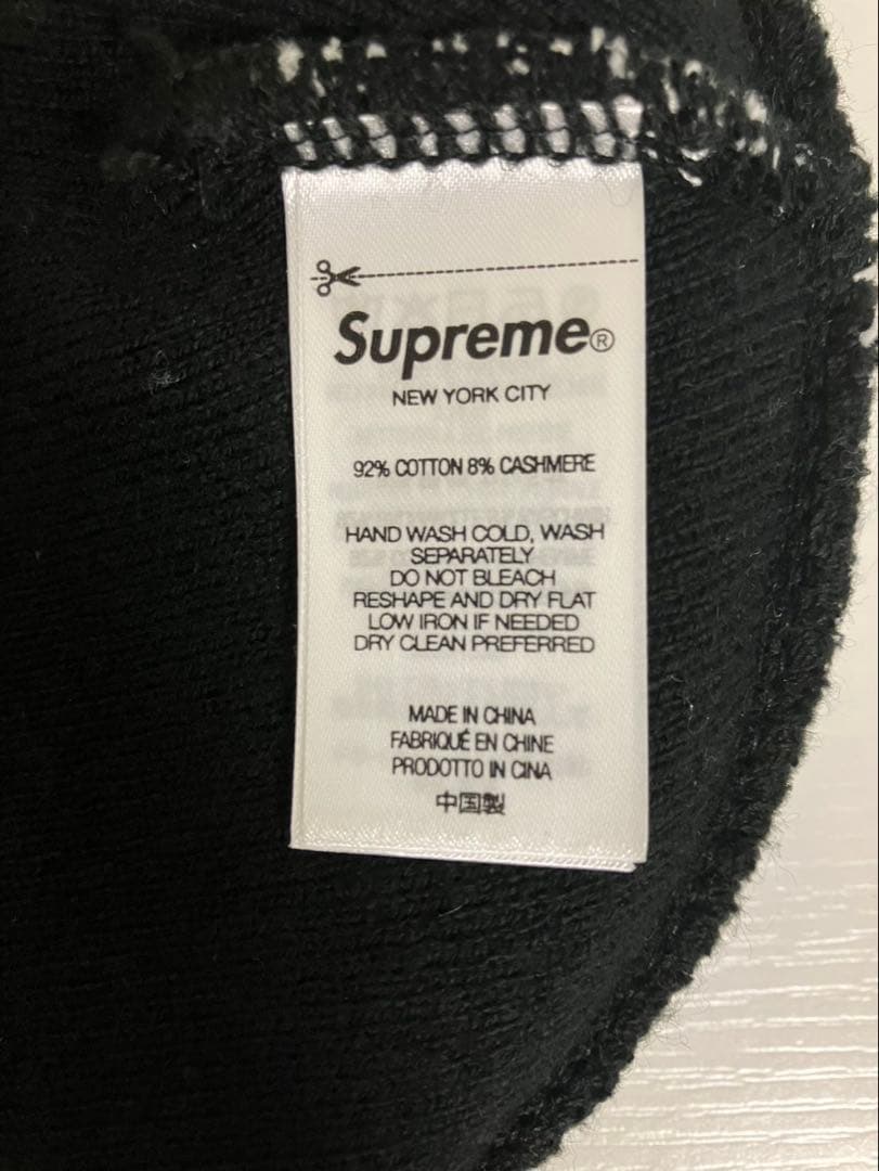 値下げ可能　Supreme ビックロゴビーニー　ブラック