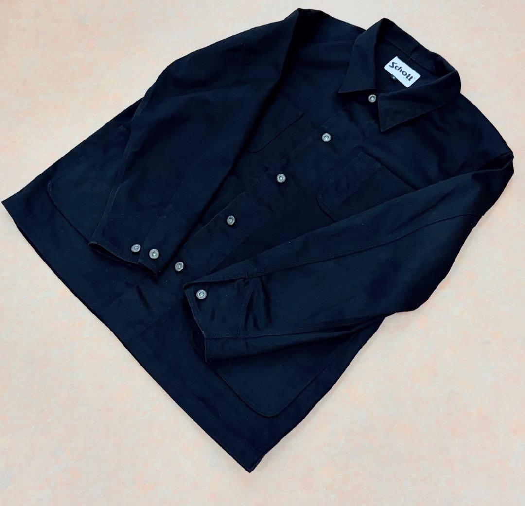 Schott TCカバーオール XL 黒 ワーク