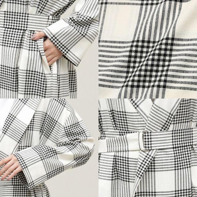 【34100円／薄手春コート】アダムエロペ×ALMODE社別注生地　コート