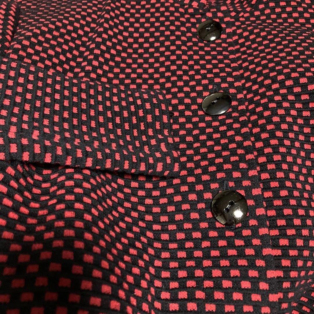 Christian Dior クリスチャン　ディオール赤と黒ワンピース　M
