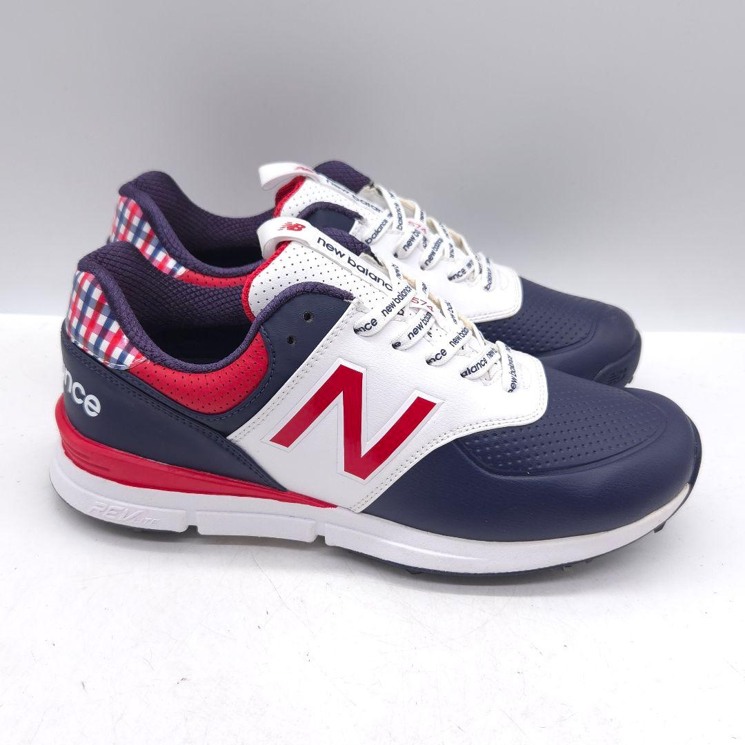 美品 new balance ニューバランス ゴルフシューズ 24.5cm