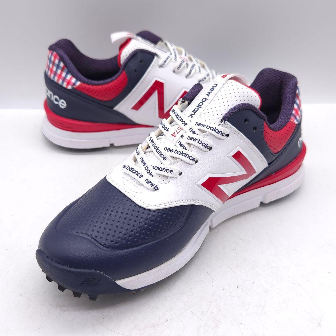 美品 new balance ニューバランス ゴルフシューズ 24.5cm