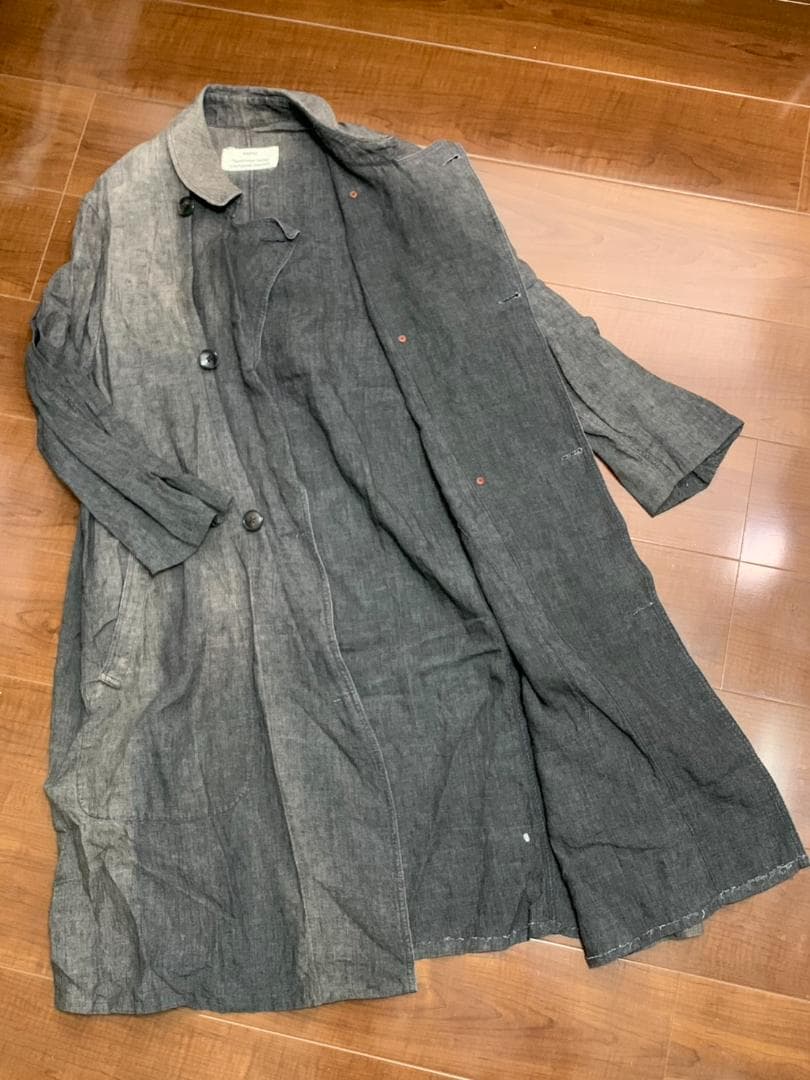 [kaval] LINEN PAINTER COAT むら染め ペインターコート