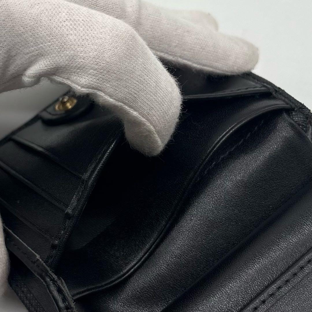 【美品】付属品完備 ヴィヴィアンウエストウッド レザー 二つ折り財布 オーブ