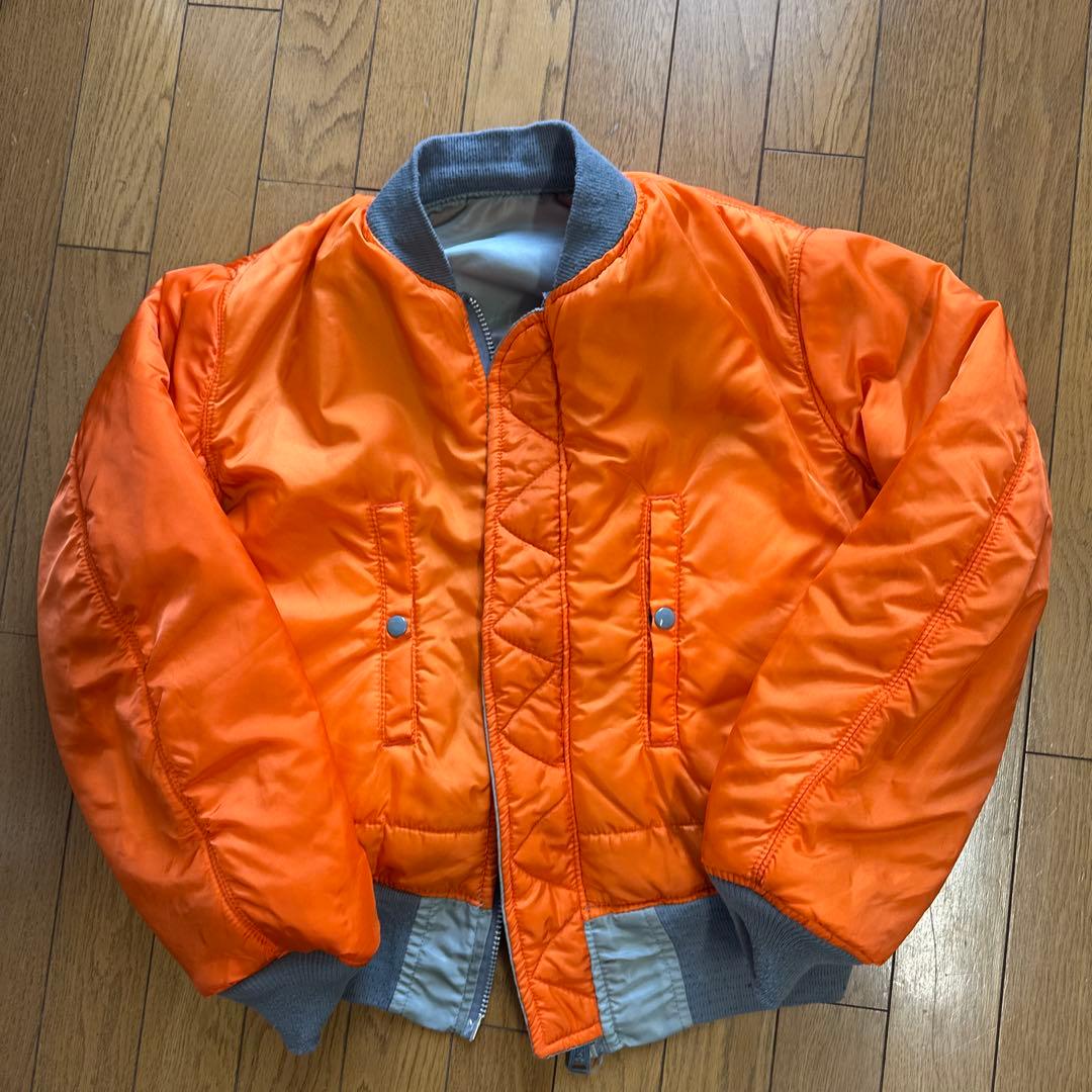 90s USA製 ALPHA アルファ MA-1 フライトジャケット
