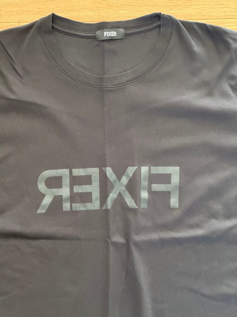 【希少】FIXER フィクサー リバースプリント Tシャツ オールブラック 干場