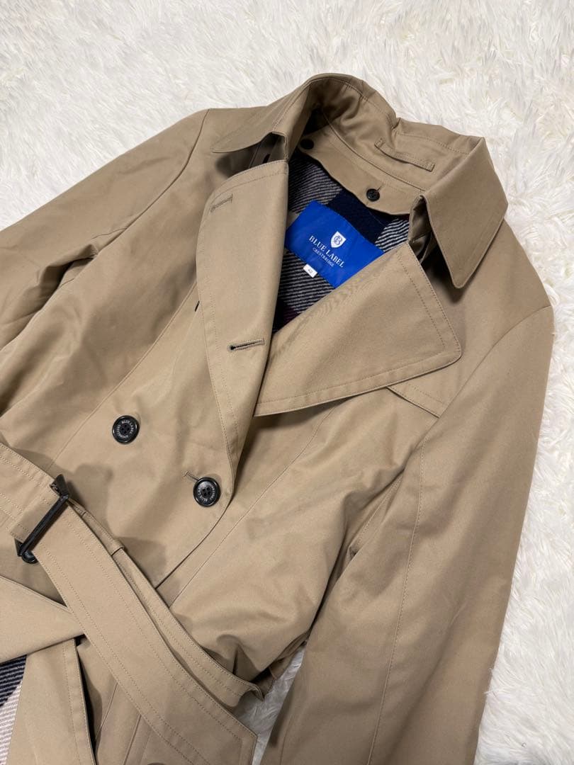 新品　ブルーレーベル クレストブリッジ　トレンチコート　ライナーつき　チェック