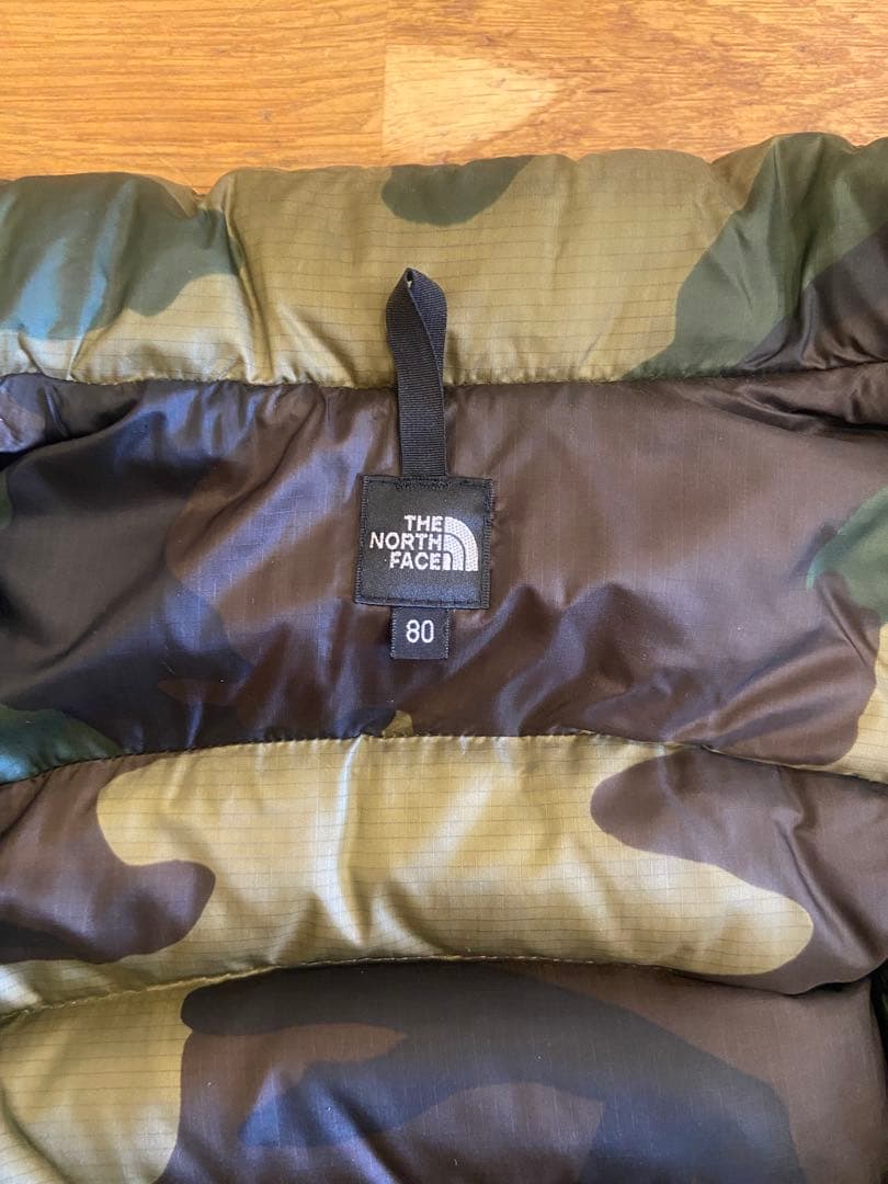 THE NORTH FACE カモフラージュ 迷彩ダウンジャケット 80