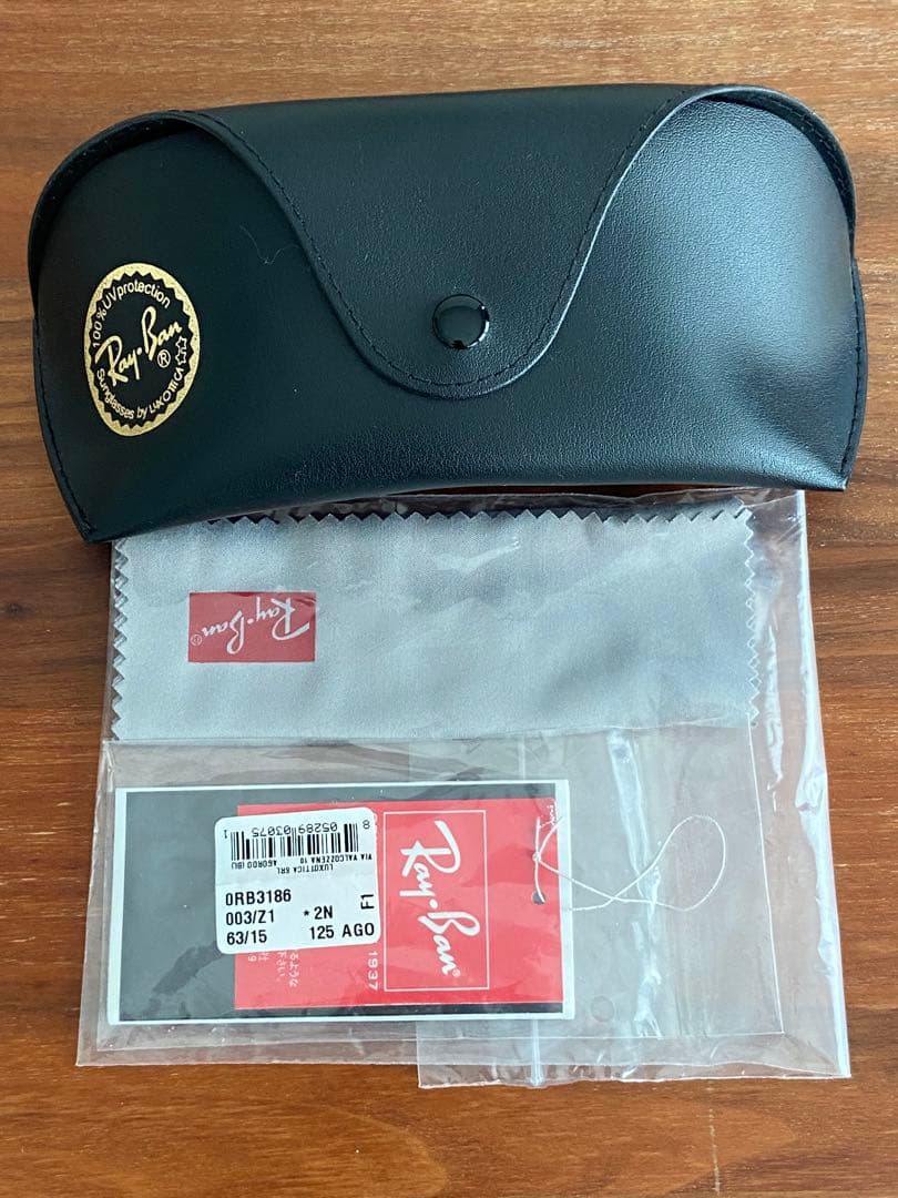 美品レイバンサングラスRB3186 003/Z1 63 15-125 イタリア製