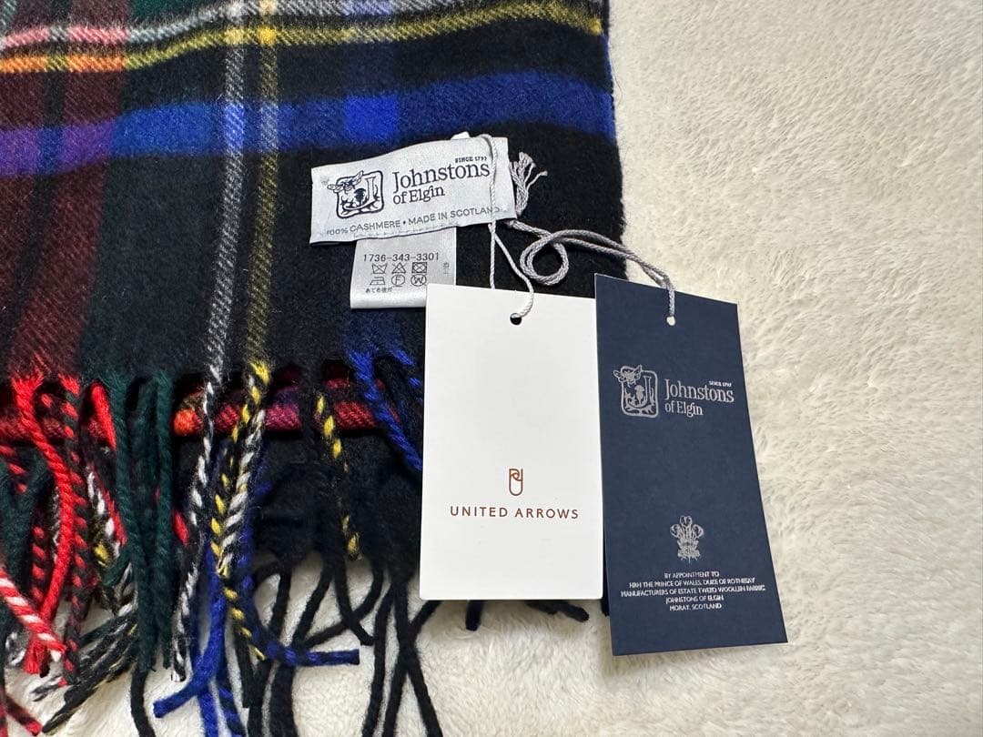 未使用　Johnstons of Elgin カシミヤストール