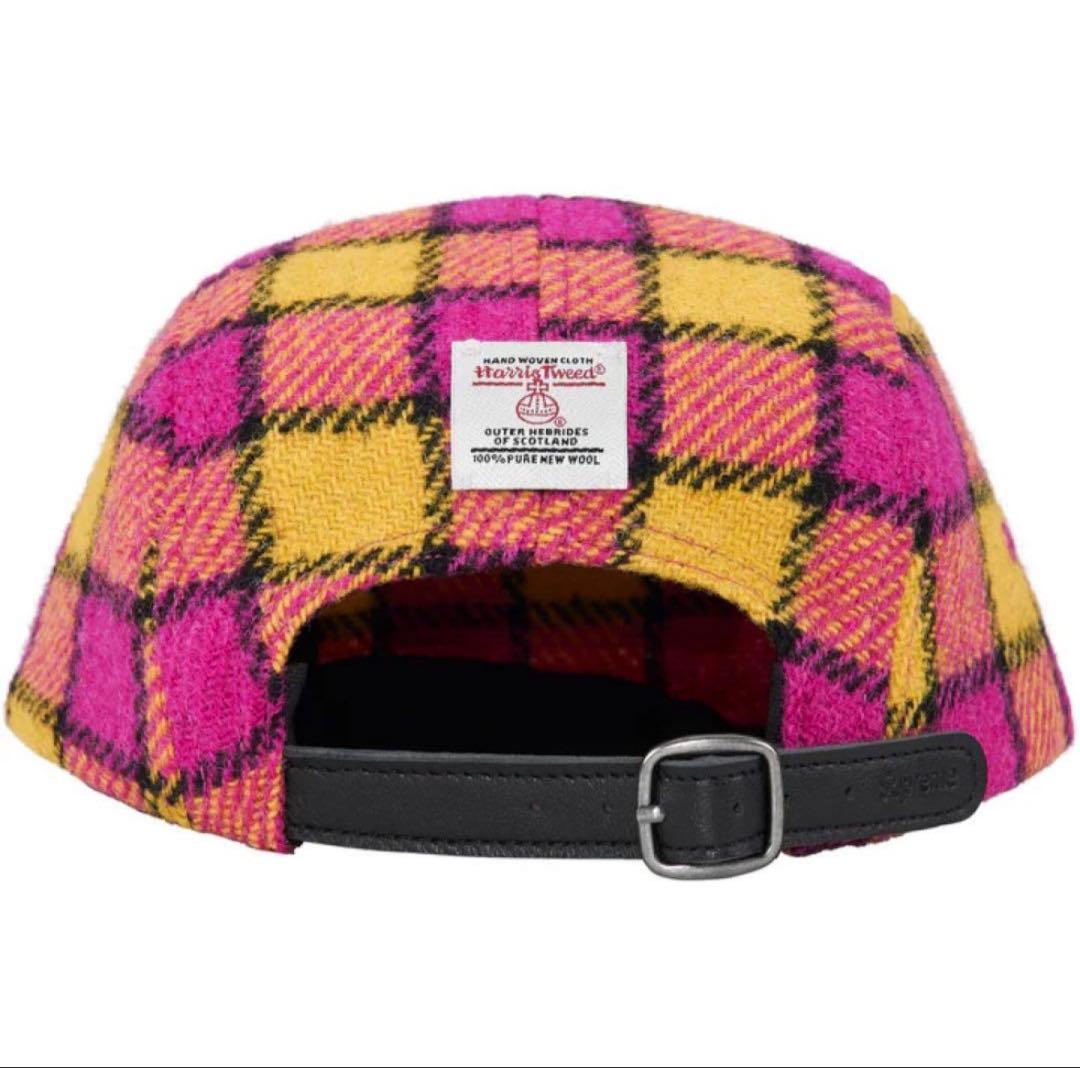 帽子 Supreme Harris Tweed Camp Cap \"Pink Plai