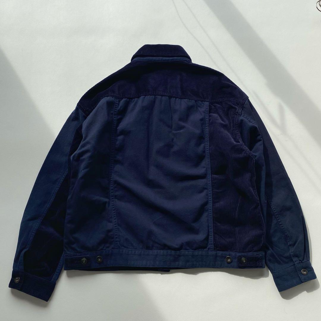 切替秀逸/24AW/新品】ビームス クレイジー トラッカージャケット M 紺