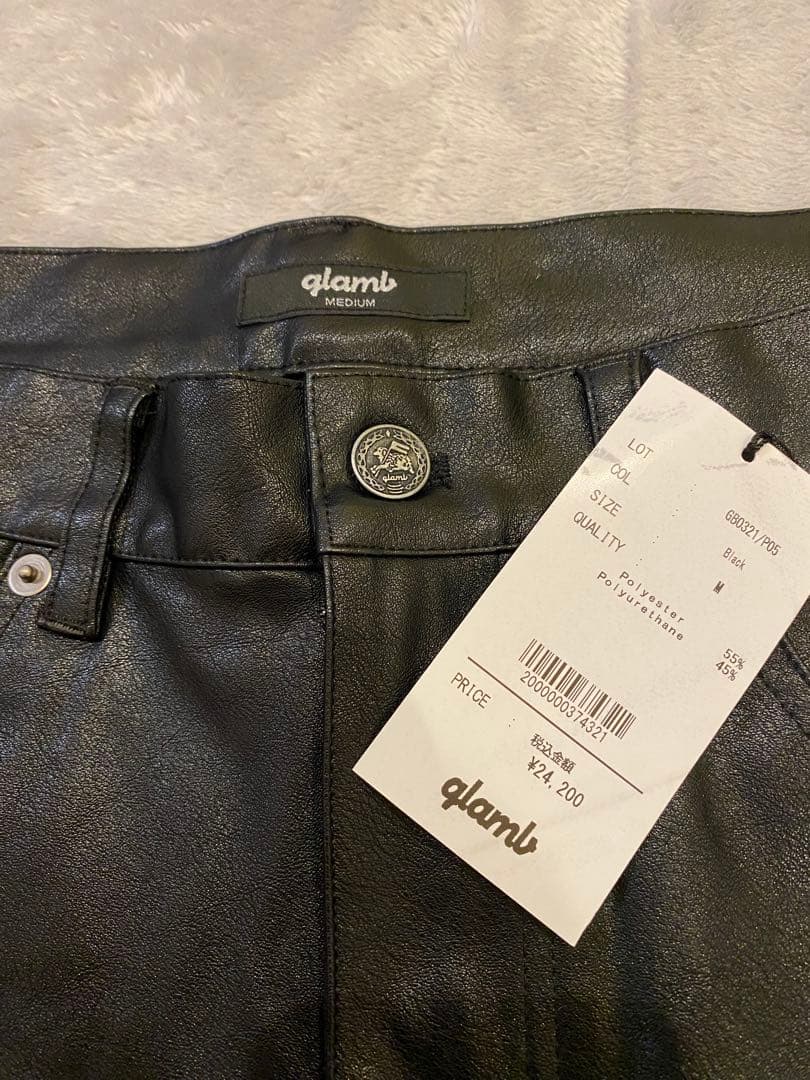 新品未使用 glamb レザーパンツ グラム M