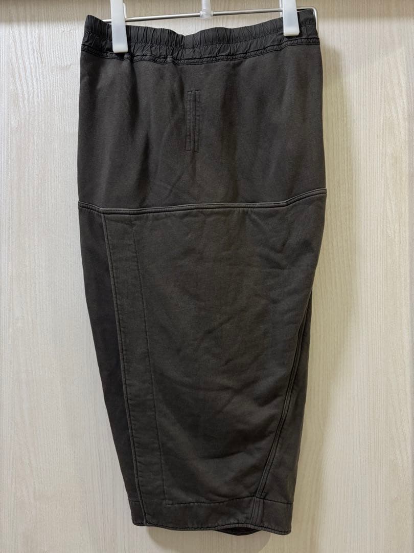 Rick Owens DRKSHDW ダークグレー スウェットスカート