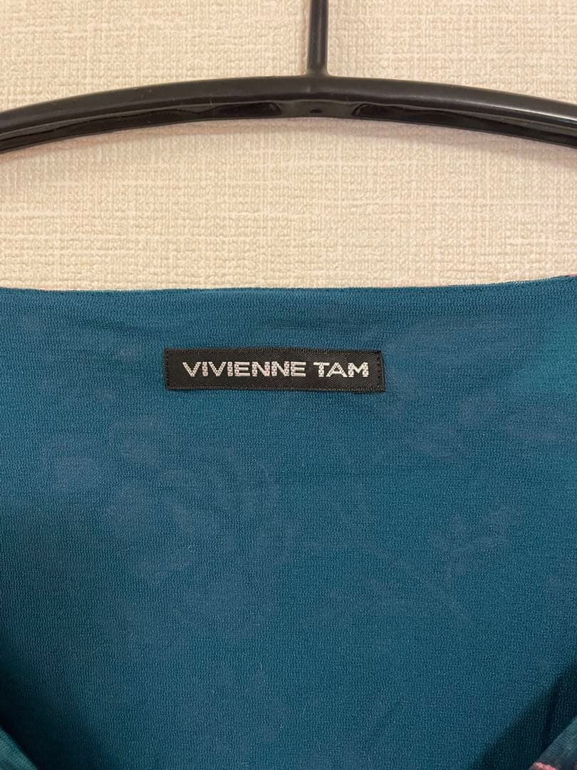 (*)様 VIVIENNE TAM花柄刺繍 半袖カットソー　ヴィヴィアンタム　パ