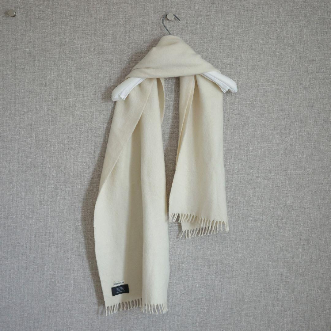 イ*き様 HERMES エルメス マルジェラ期 カシミヤマフラー アイボリー