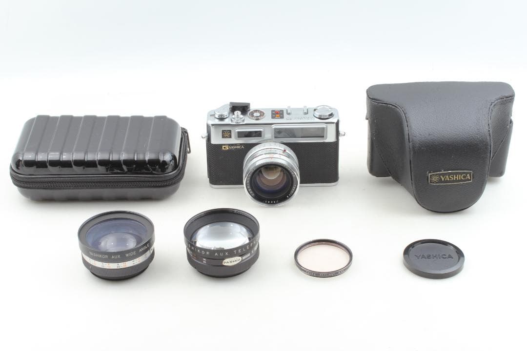 YASHICA Electoro35、コンバージョンレンズ2個、整備済み