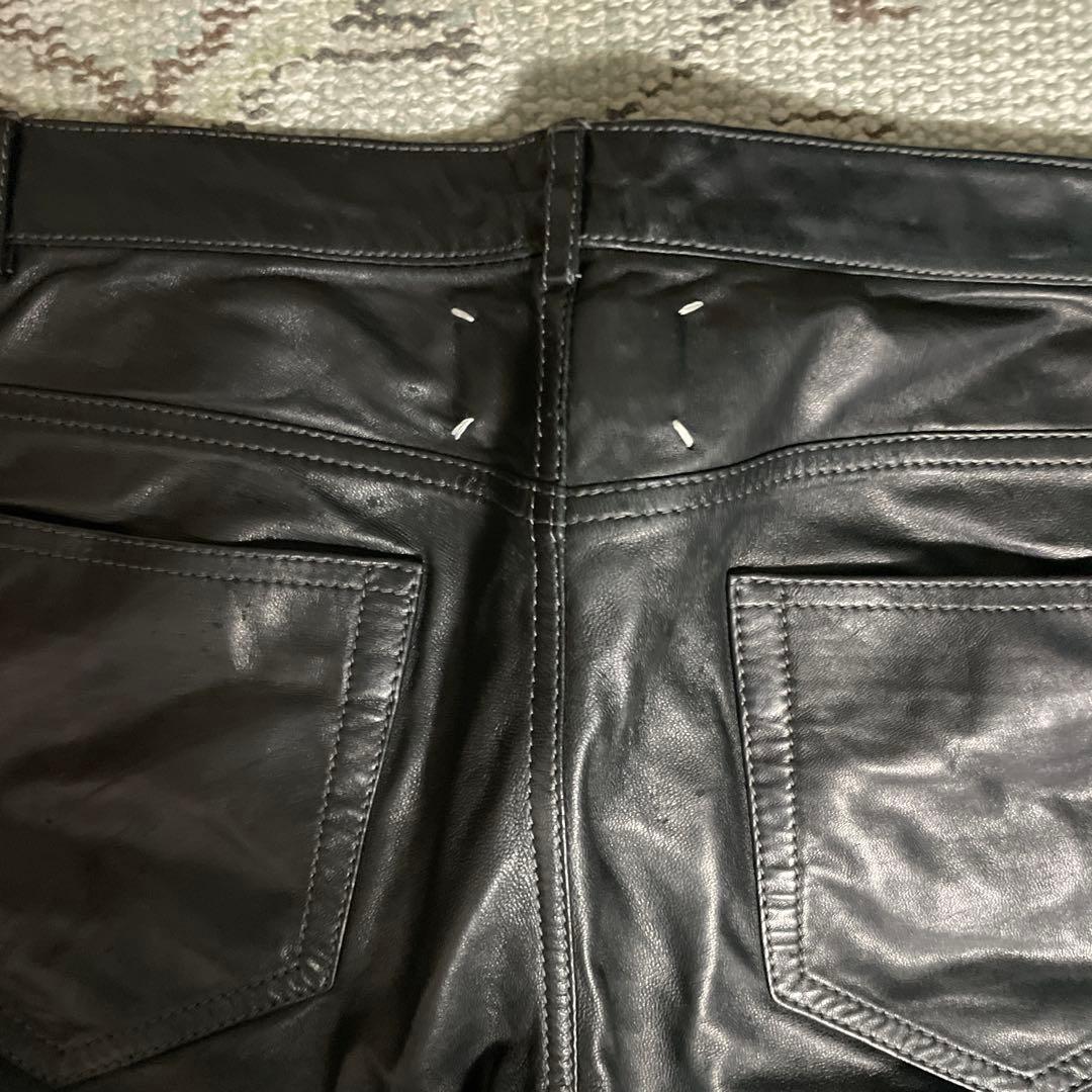 14AW メゾンマルジェラ ラム レザーパンツ