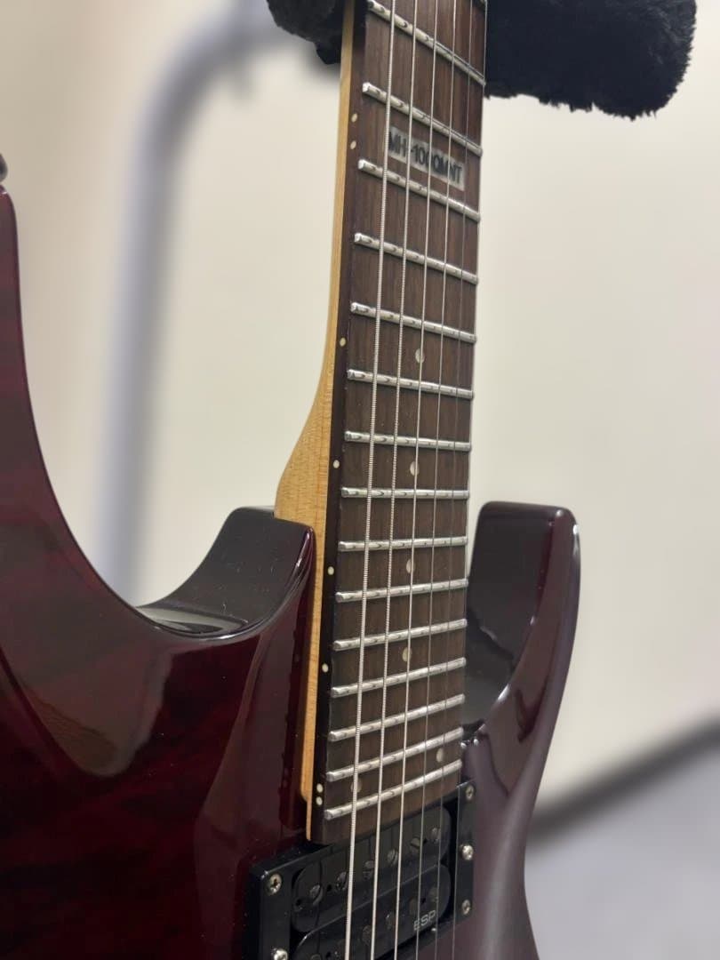 ギター ESP LTD MH-100QMNT See Thru Black Cherry