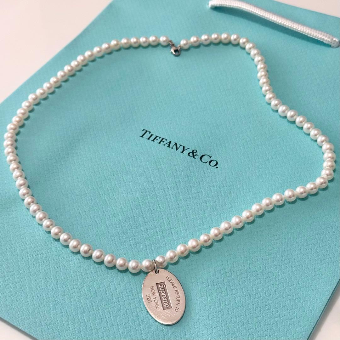 【つ】Supreme Tiffany Pearl Necklace