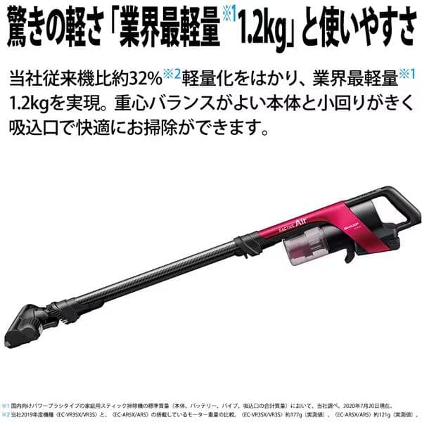 SHARP シャープ コードレススティック掃除機 EC-AR5X-N 超軽量