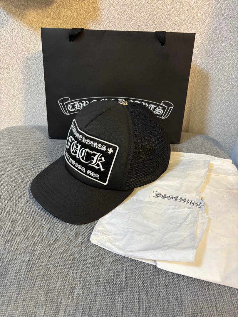 【正規品】クロムハーツキャップ　FKロゴ　ブラック