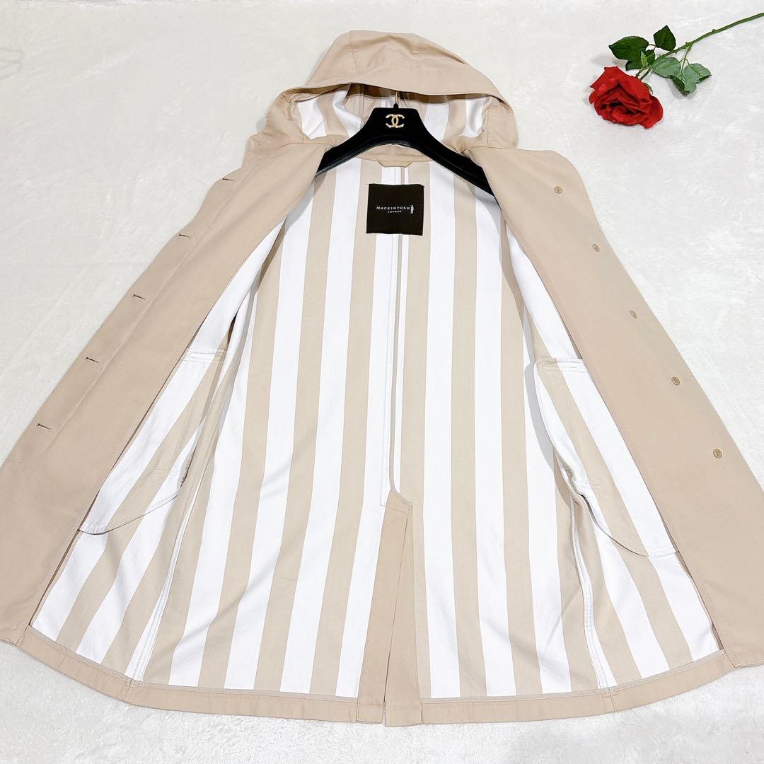 新品同様✨　マッキントッシュ　ロンドン　フーデットコート　38 ベージュ
