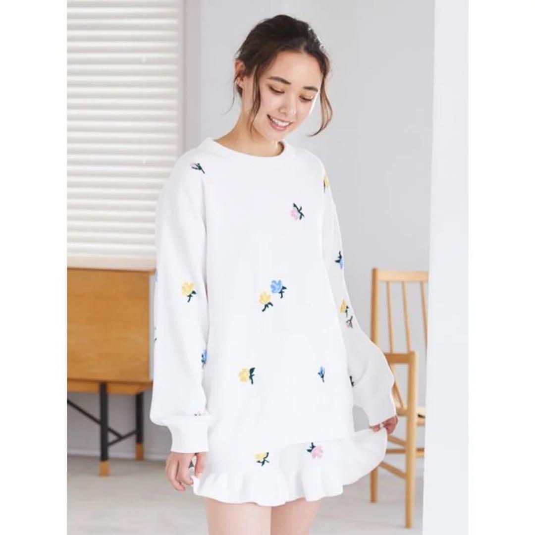 ジェラピケ エアモコ 小花ジャガード 上下セット