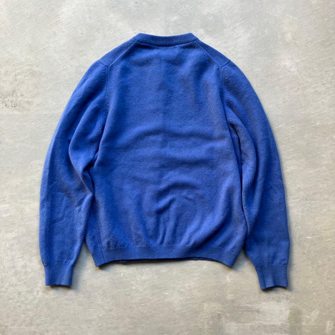BALLANTYNE CASHMERE カシミヤ100% カーディガン 青 42