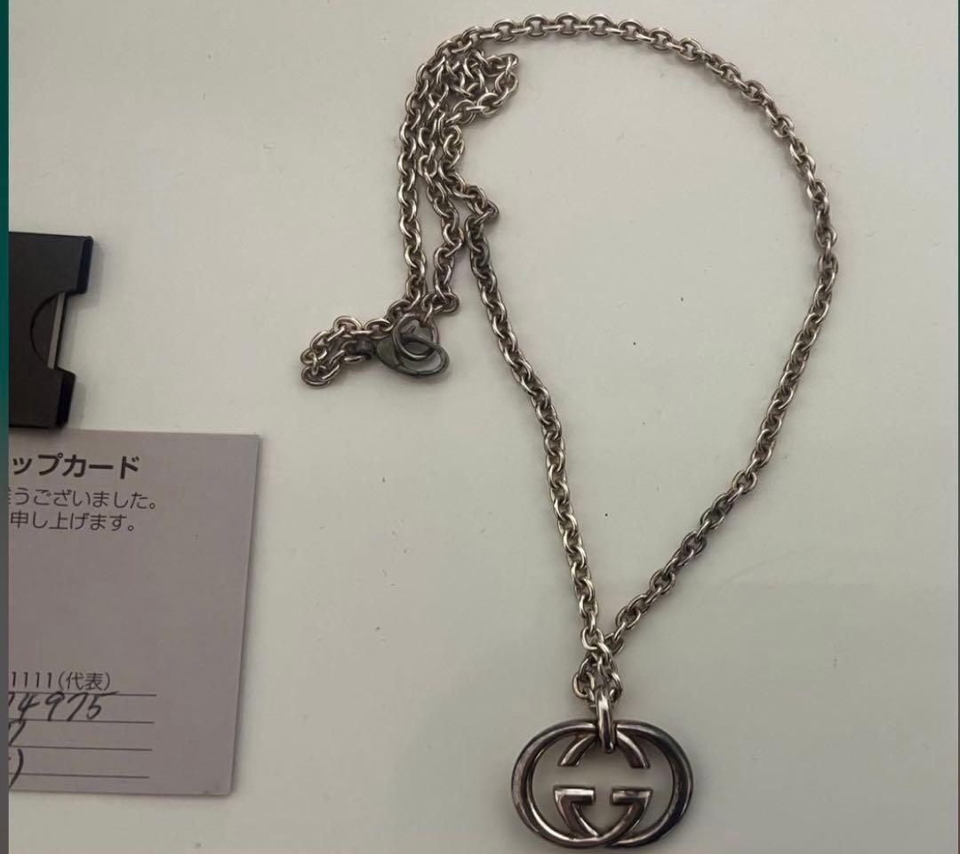 し*く様 GUCCI ダブルGロゴ ネックレス　正規品