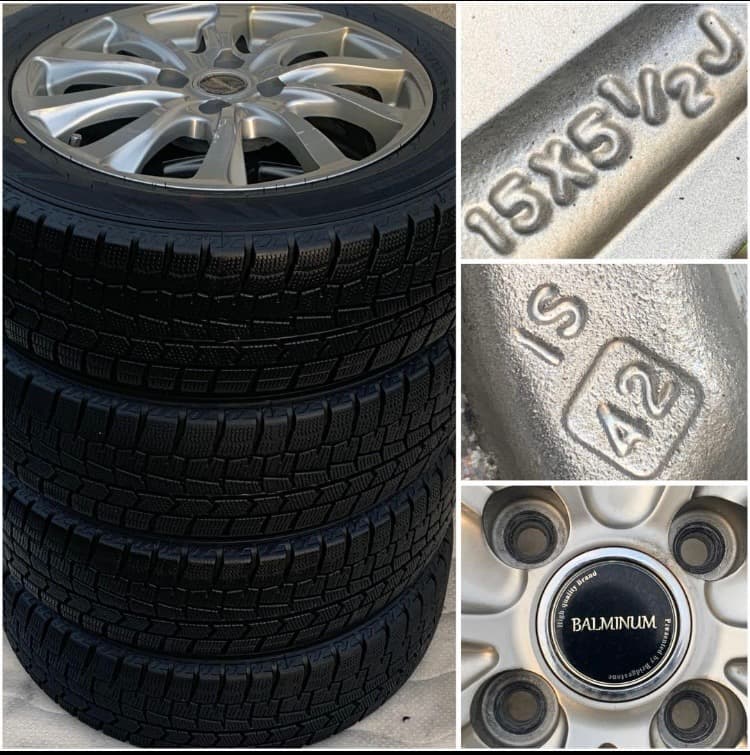 BALMINUM ◆15インチ ◆175/65R15◆19年スタッ ドレス