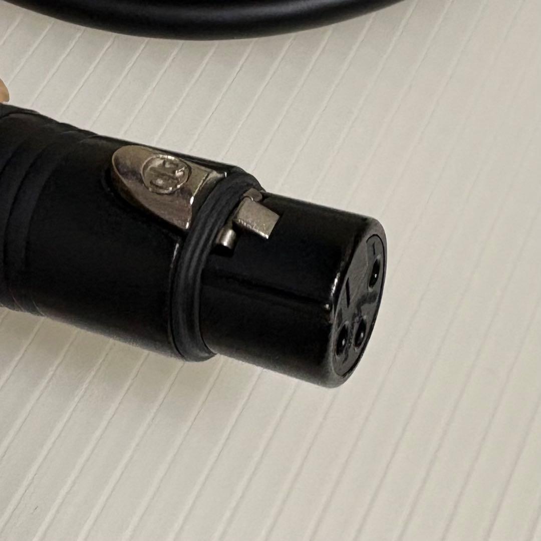 【美品】MOGAMI 2534 黒 XLR(メス)-TRSフォン 2m ×2