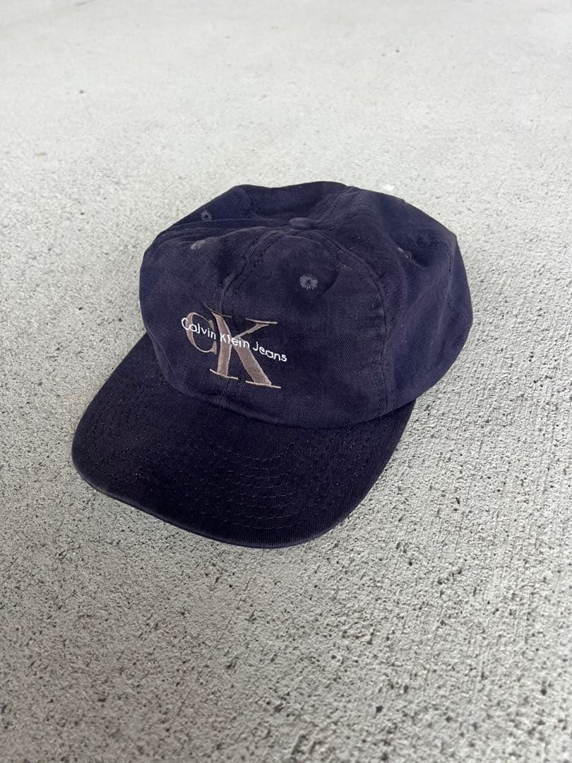 90年代 CK   USA製 ロゴキャップ