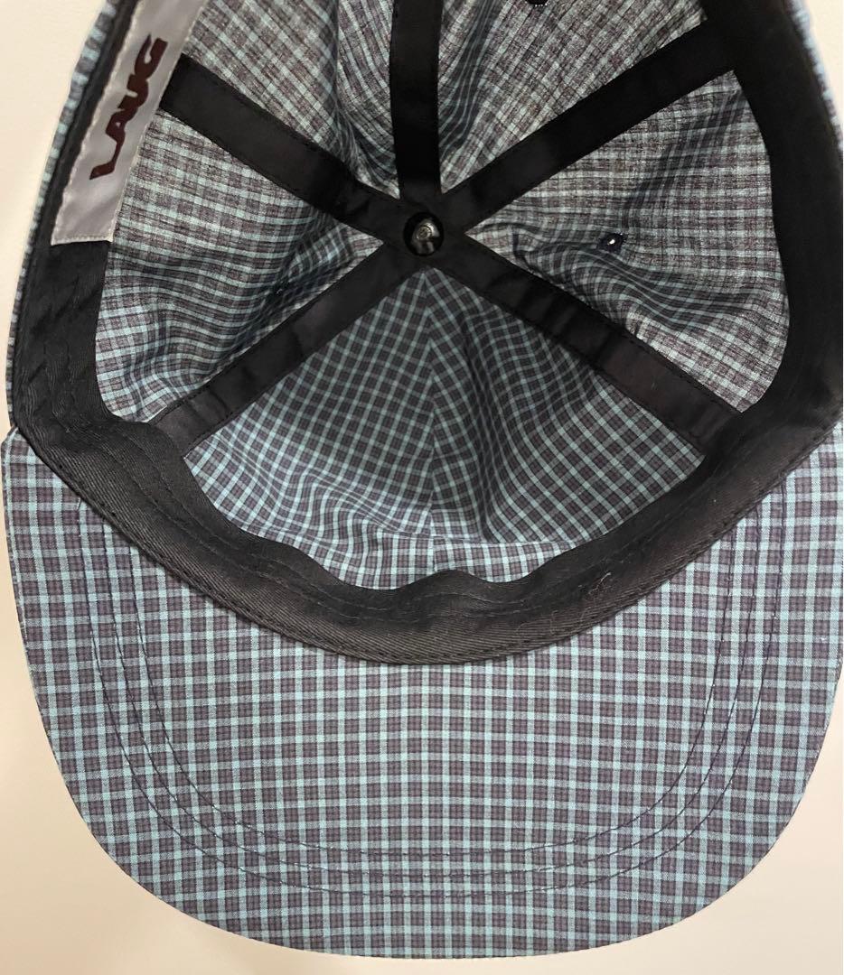 帽子 LAUG PLAID ORGANIC COTTON CAP (BLUE)