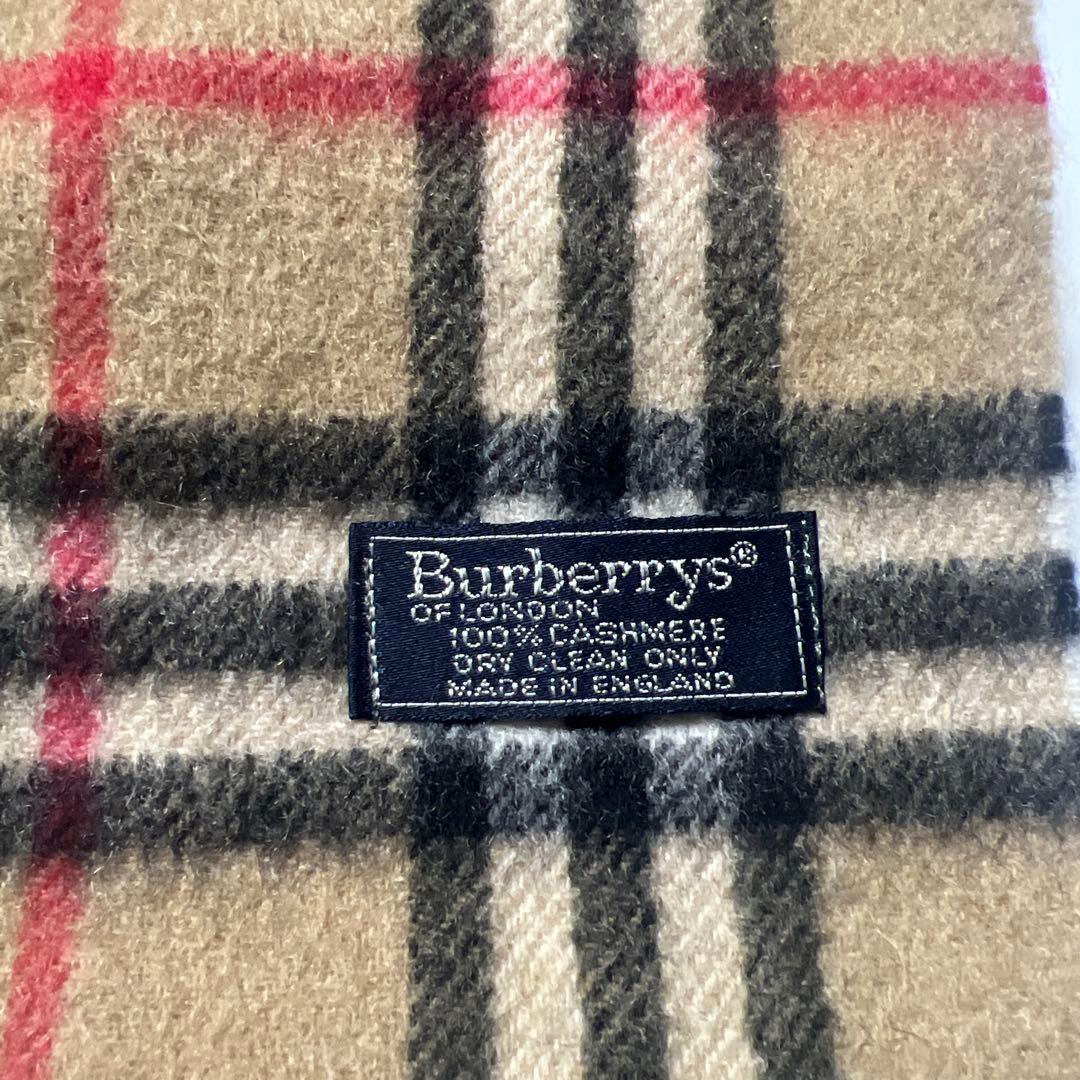 a*a様 Burberry's 100%カシミヤ チェックマフラー